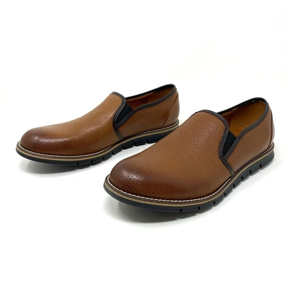 V Italia 1241S brown leather loafer